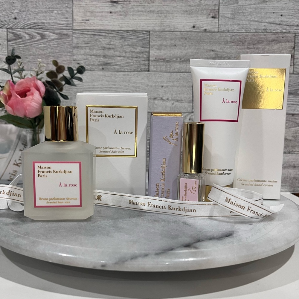 SOLD! Maison Francis Kurkdjian À la rose 3 piece bundle - Picture 1 of 11